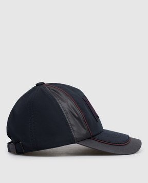 Juun.j Dark blue cap with a patch JC628BP01R