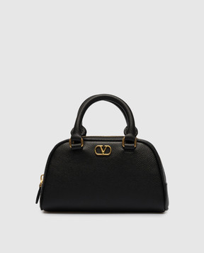 Valentino Black VLogo Signature Leather Mini Bag 8W2P0AX7SNP