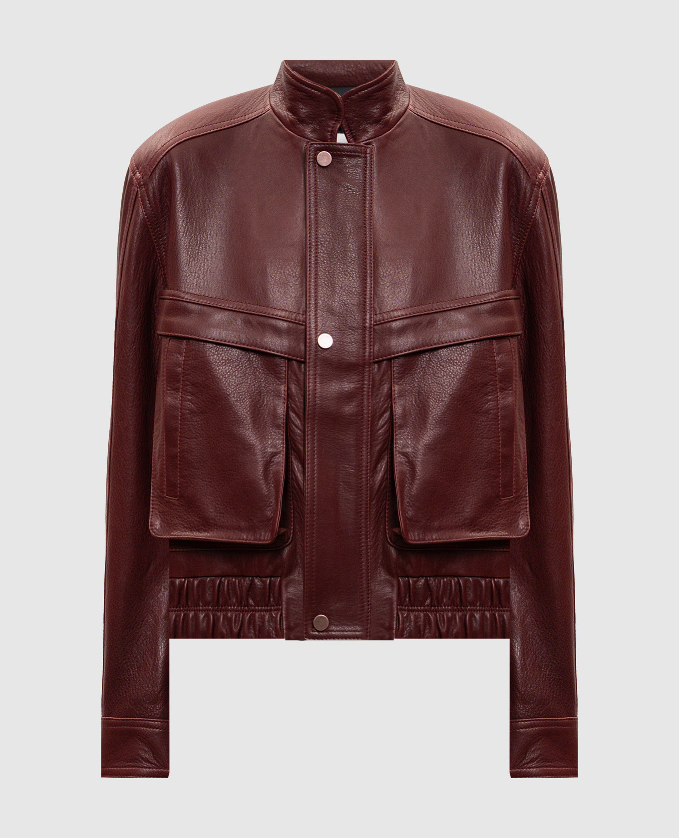 

Burgundy leather jacket Babe Pay Pls