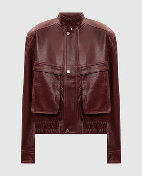 Babe Pay Pls Burgundy leather jacket 2508AMAZON