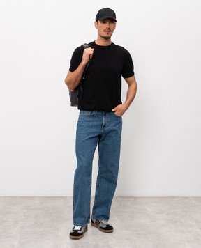 Givenchy Black T-shirt with embroidered logo BM90WU4YPF
