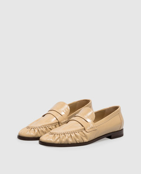 Babe Pay Pls Beige patent leather loafers MOCKYSHARRODS