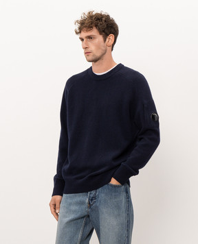 C.P. Company Blue sweater with wool MKN085A110149A