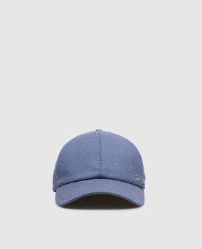 Stefano Ricci Blue cashmere and silk cap MCV610013EMA0035