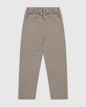 Brunello Cucinelli Children's khaki jeans B277PD306C