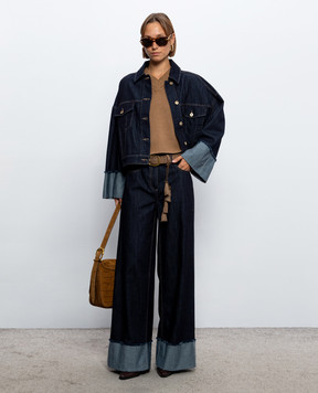 Twinset Blue jeans with cuffs 262LI2JBB
