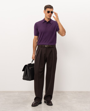 Dolce&Gabbana Brown wool trousers GP166TFU21E