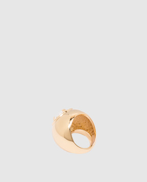 Reco Golden ring with crystal AN97
