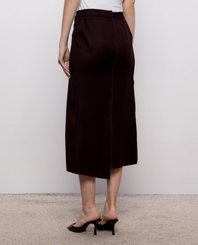 Victoria Beckham Brown wool skirt 1326WSK007362A