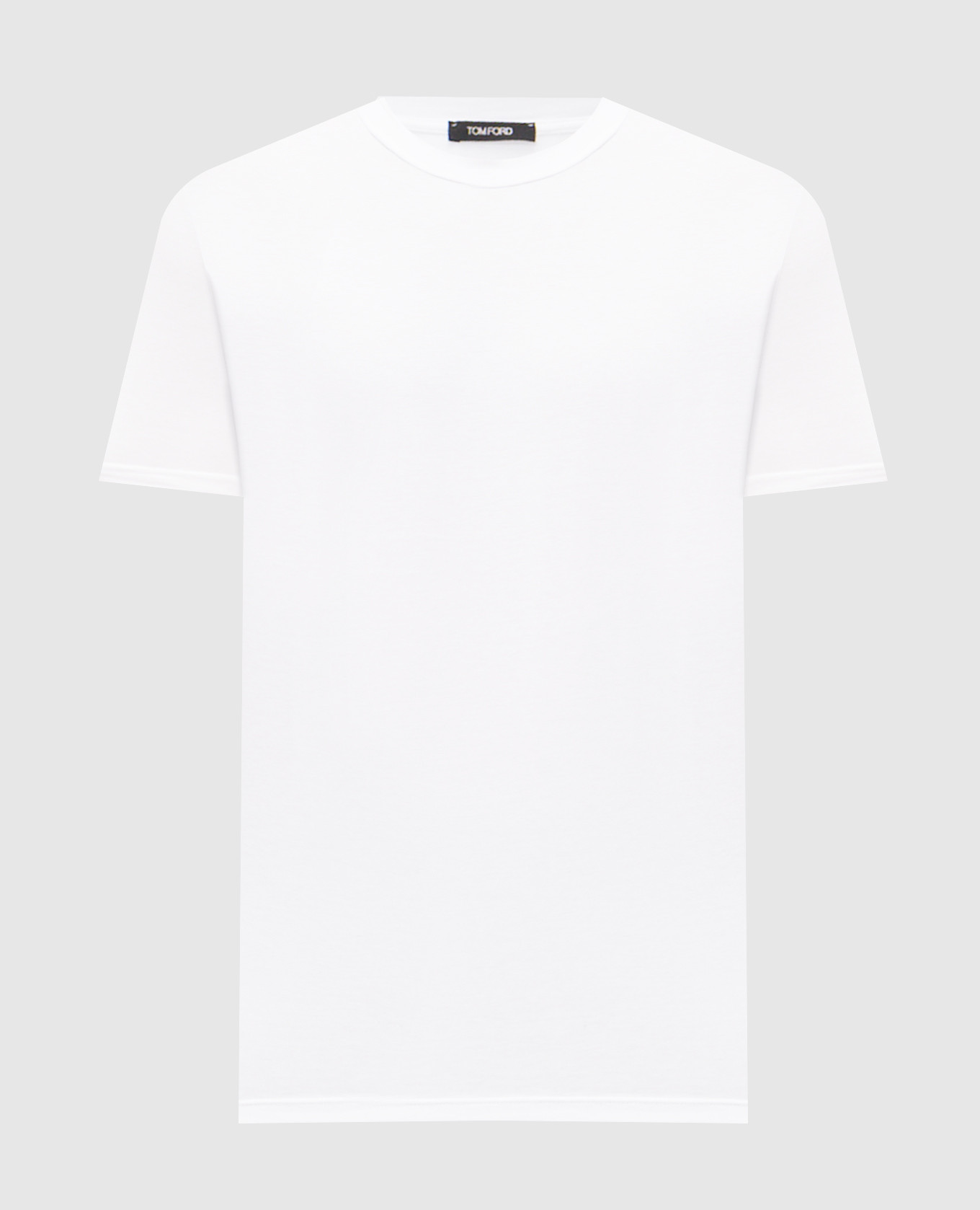 

White T-shirt with logo patch Tom Ford
