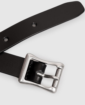Ann Demeulemeester Black leather bracelet Sundvis B0014376LT128