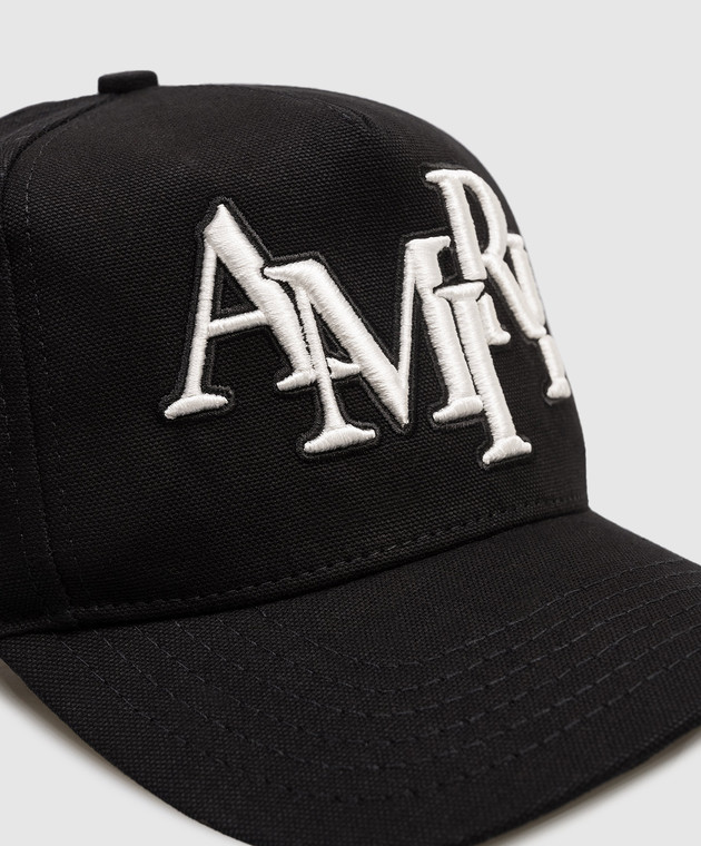 AMIRI - Black cap with logo embroidery AMHACP1039 - shop 
