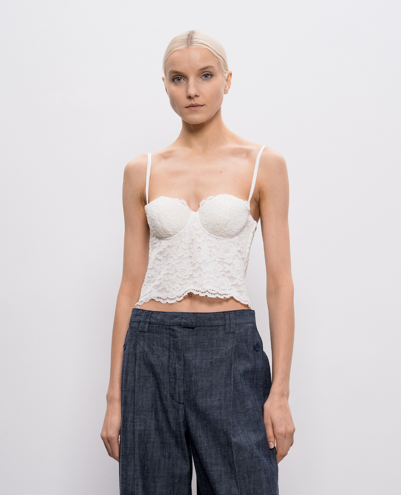 White top with lace Twinset 3