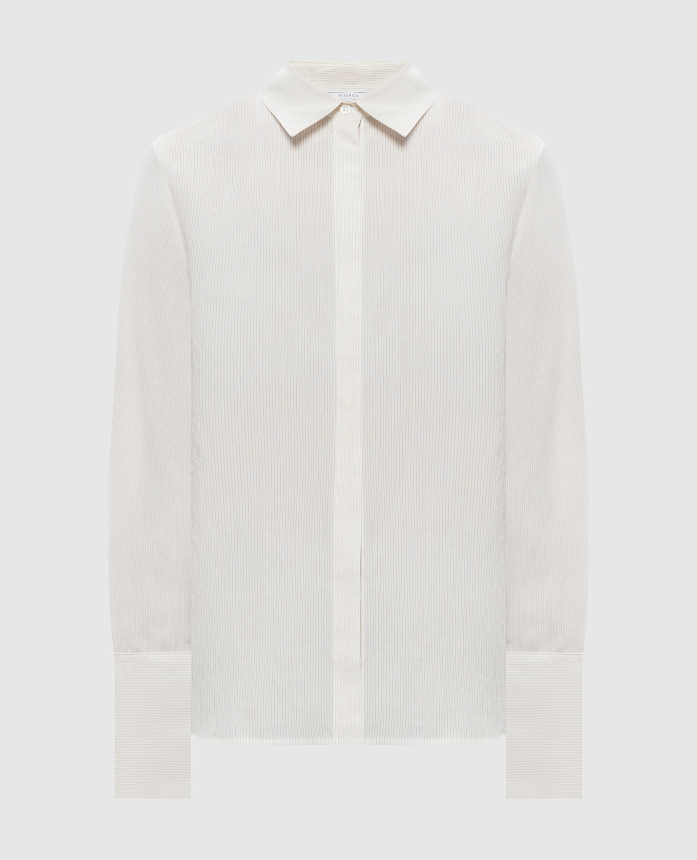Ivory striped shirt Peserico
