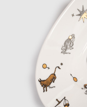 Fornasetti White porcelain oval dish Astronomici P44Z300
