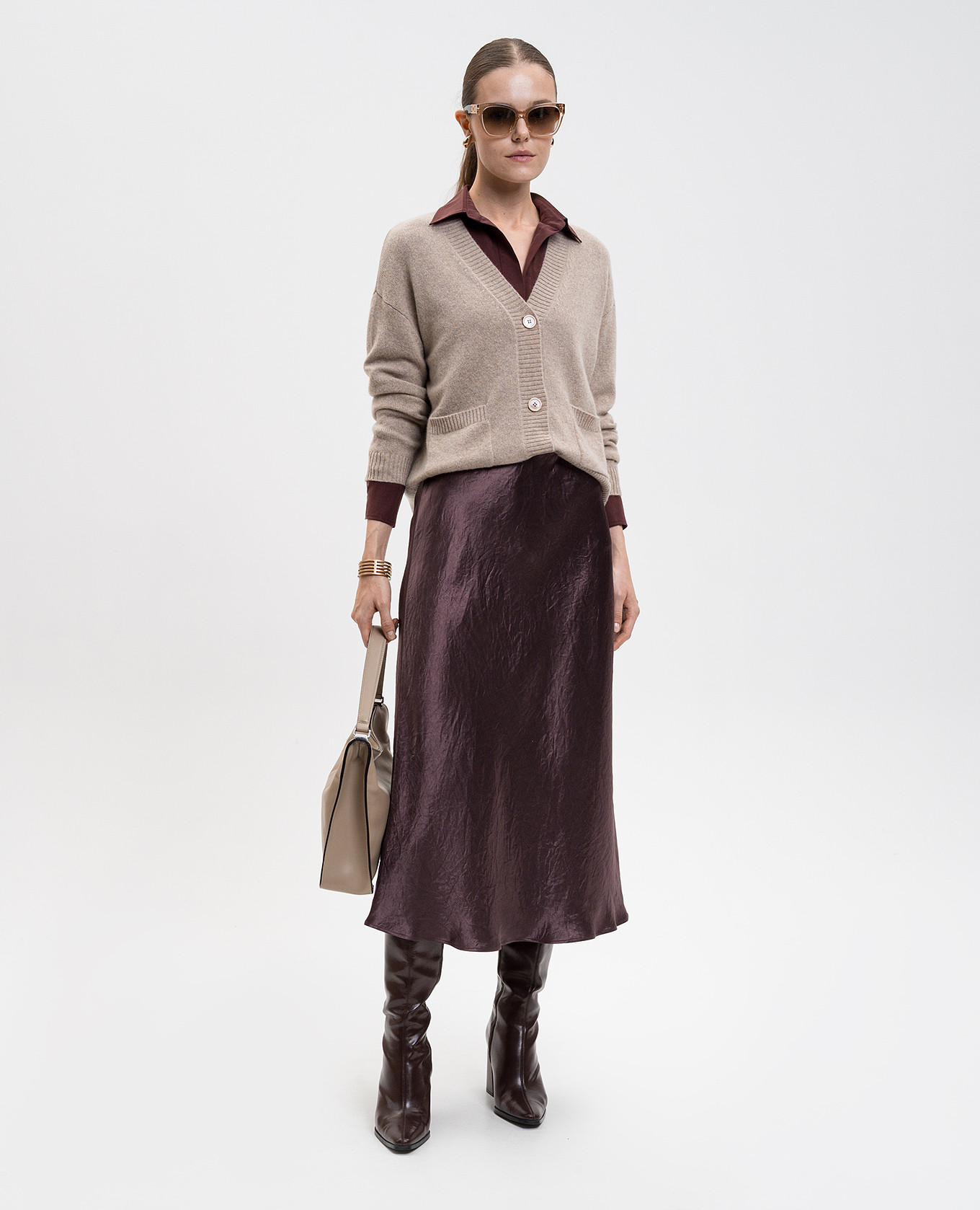 

Mirko burgundy silk blouse Max Mara