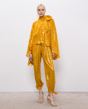 Taller Marmo Stevie orange blouse with silk SS2629