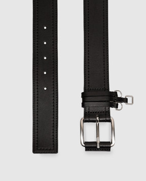 Max & Co Black leather belt with pendants MCASALICE
