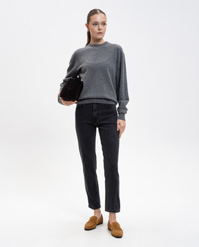 Toteme Black jeans with logo 222232743