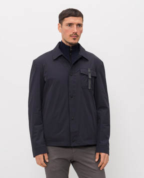 Sease Blue jacket with logo JJ076TN286
