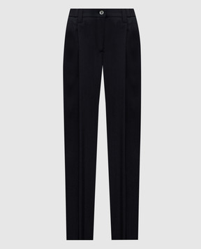 Marco Pescarolo Black Zeza wool and silk pants ZEZAD5314