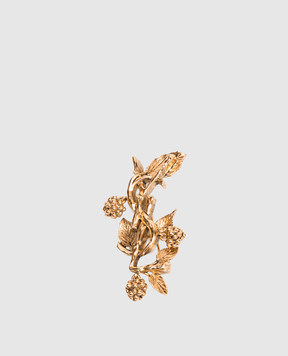 Saint Laurent Cassandre gold brooch with pendants A001RGY1500