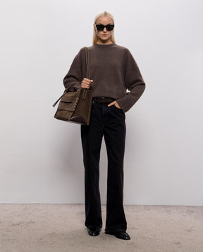 Loulou de Saison Brown ANTON cashmere sweater ANTONLDS