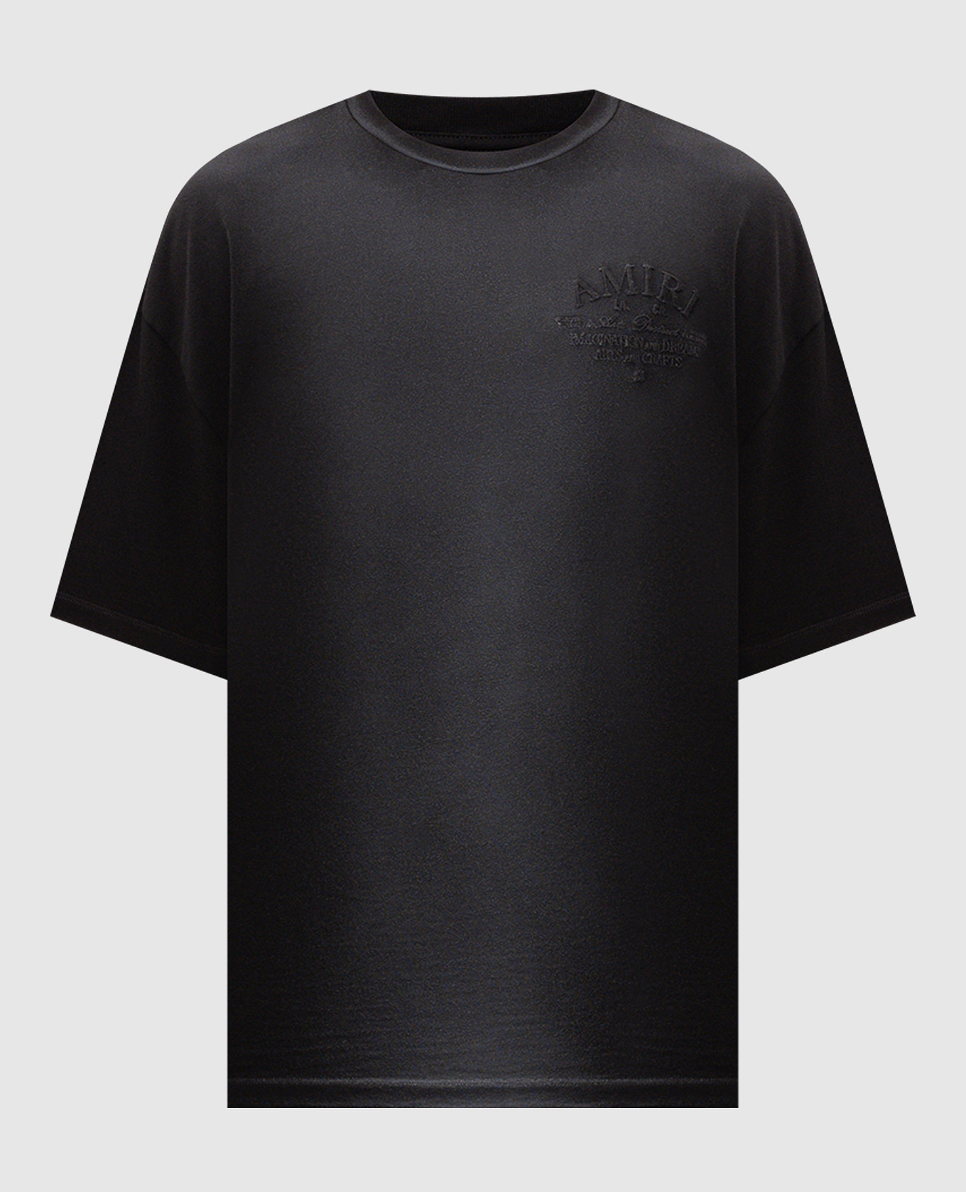 Black T-shirt with embroidered logo