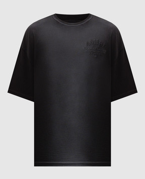 AMIRI Black T-shirt with embroidered logo AMTOJR1157