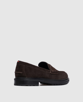 Aeyde Brown suede loafers Leon FL0323003003226