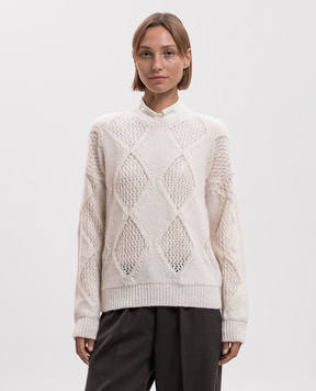 Peserico Ivory alpaca wool sweater S99967F05D9252
