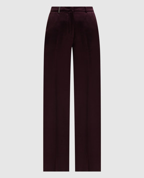 Peserico Purple wool pants P0406705433