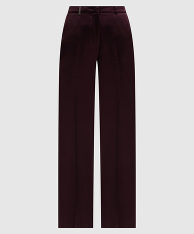Purple wool pants