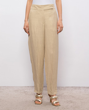 JOSEPH Beige Aix linen pants JF009742