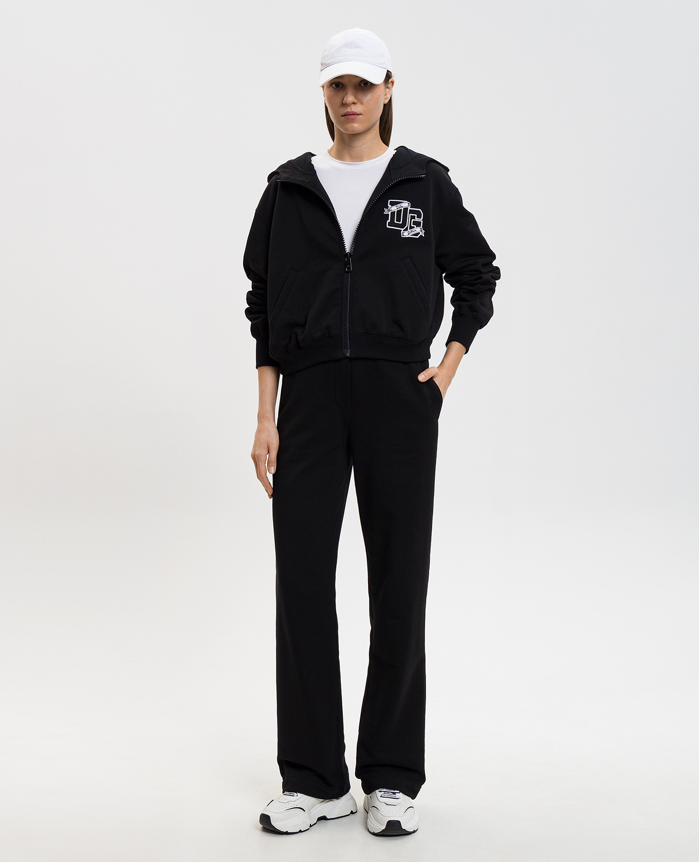 Black sweatpants with monogram logo Dolce&Gabbana 2