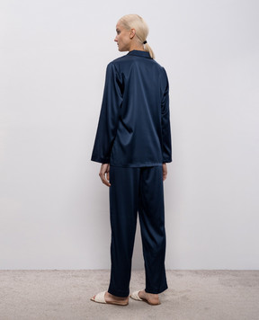 Dore & Rose Blue silk pajamas PREMIUMSILKPJSET