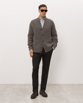 Stefano Ricci Dark green wool pants M1T6300240W609