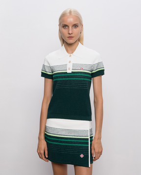 Casablanca White striped polo shirt WPF26KW139501