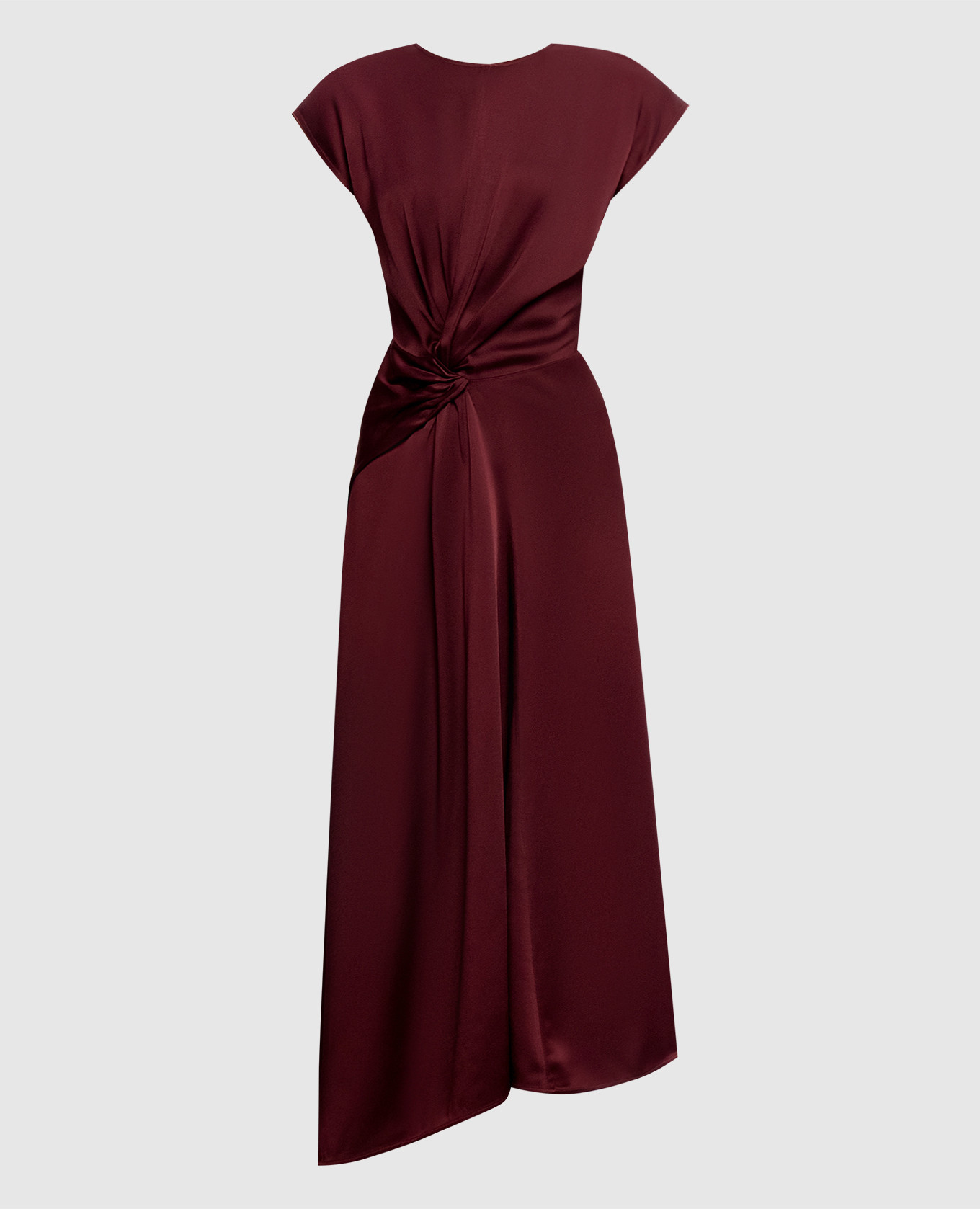 Aria burgundy midi dress