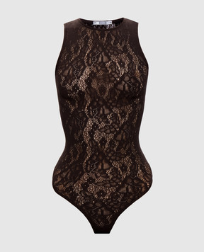 Wolford Brown bodysuit INFINITE ROSE 79349