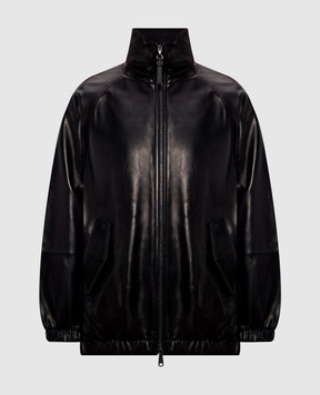Brunello Cucinelli Black leather jacket MPNMO7569P