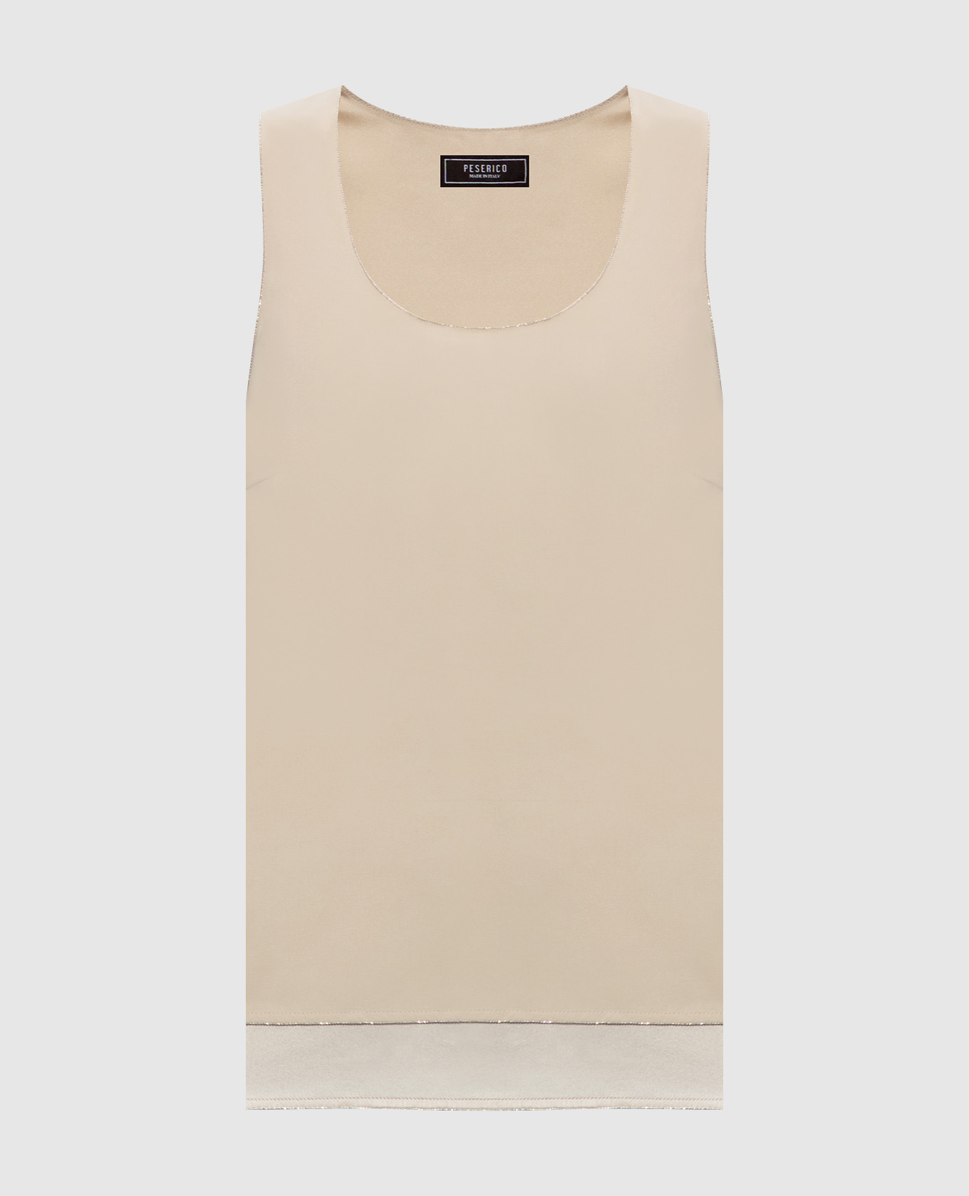 

Beige silk top Peserico