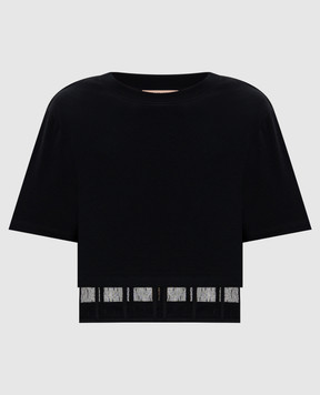 Twinset Black double-layered top 261TP2020