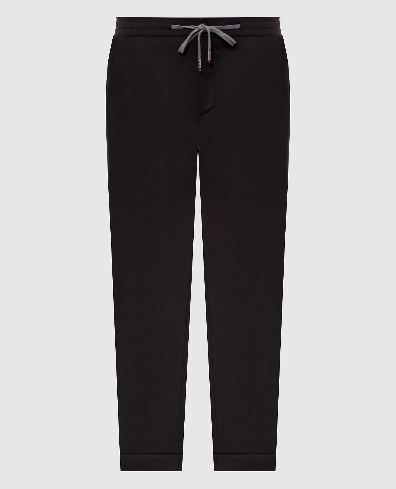 Dark gray wool and cashmere pants