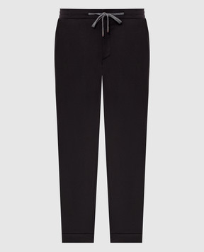Marco Pescarolo Dark gray wool and cashmere pants CARACCIOLO5429