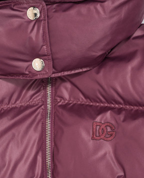 Dolce&Gabbana Children's purple down jacket L5JBT1G7Q2E26