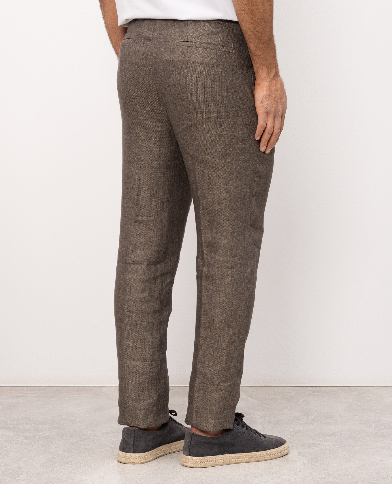 

Brown linen pants Enrico Mandelli