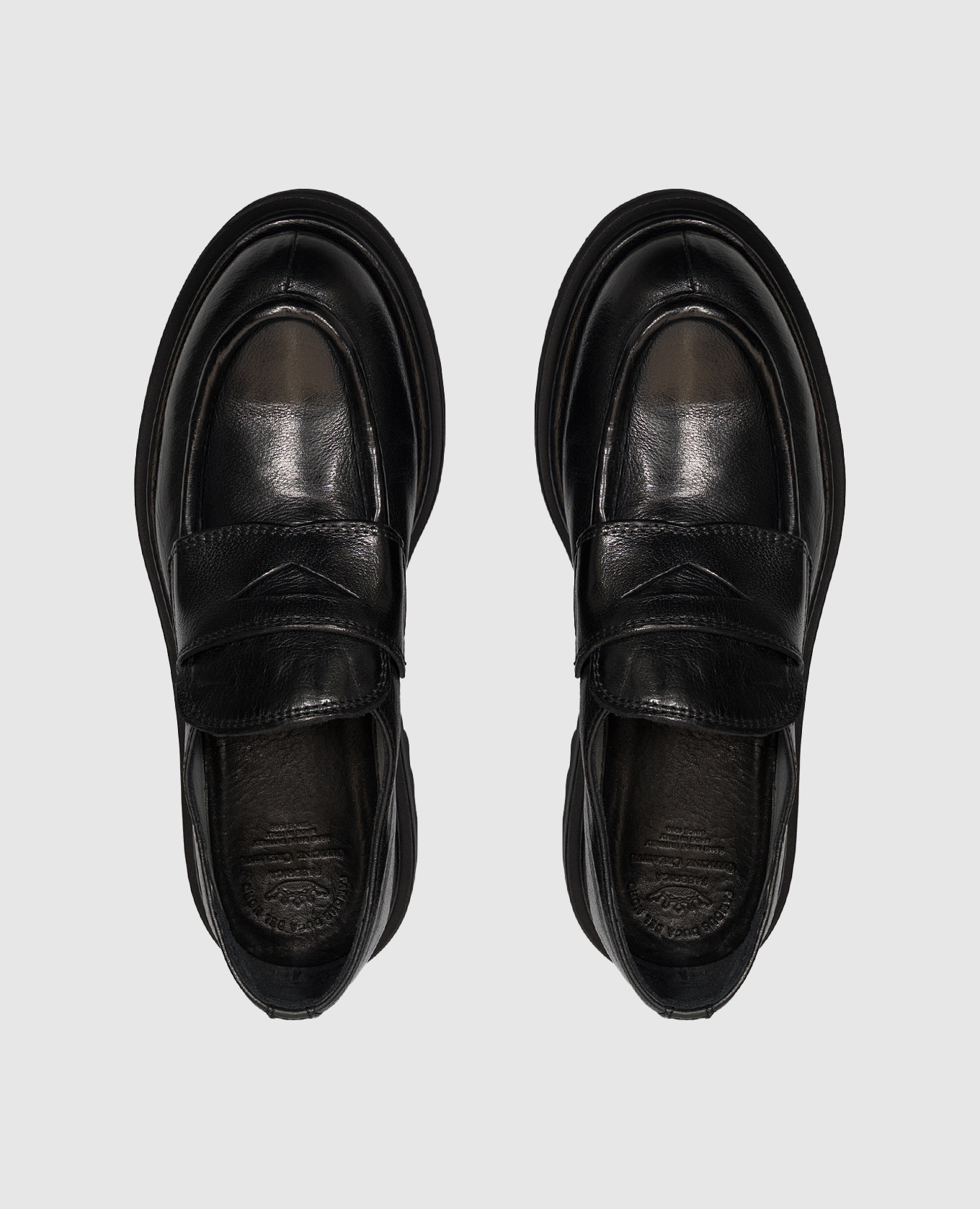 Wisal DD black leather loafers Officine Creative 4