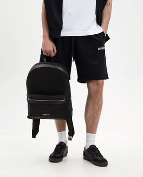 Off-White Black backpack with contrast logo OMNB109C99FAB001