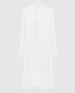 Max Mara White MELA shirt dress with embroidered frame MSTMELA